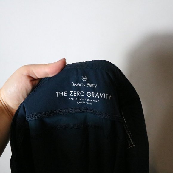 Sweaty Betty Womens Zero Gravity Legging Size XXL Glitter Blue Cropped High rise - Picture 6 of 8